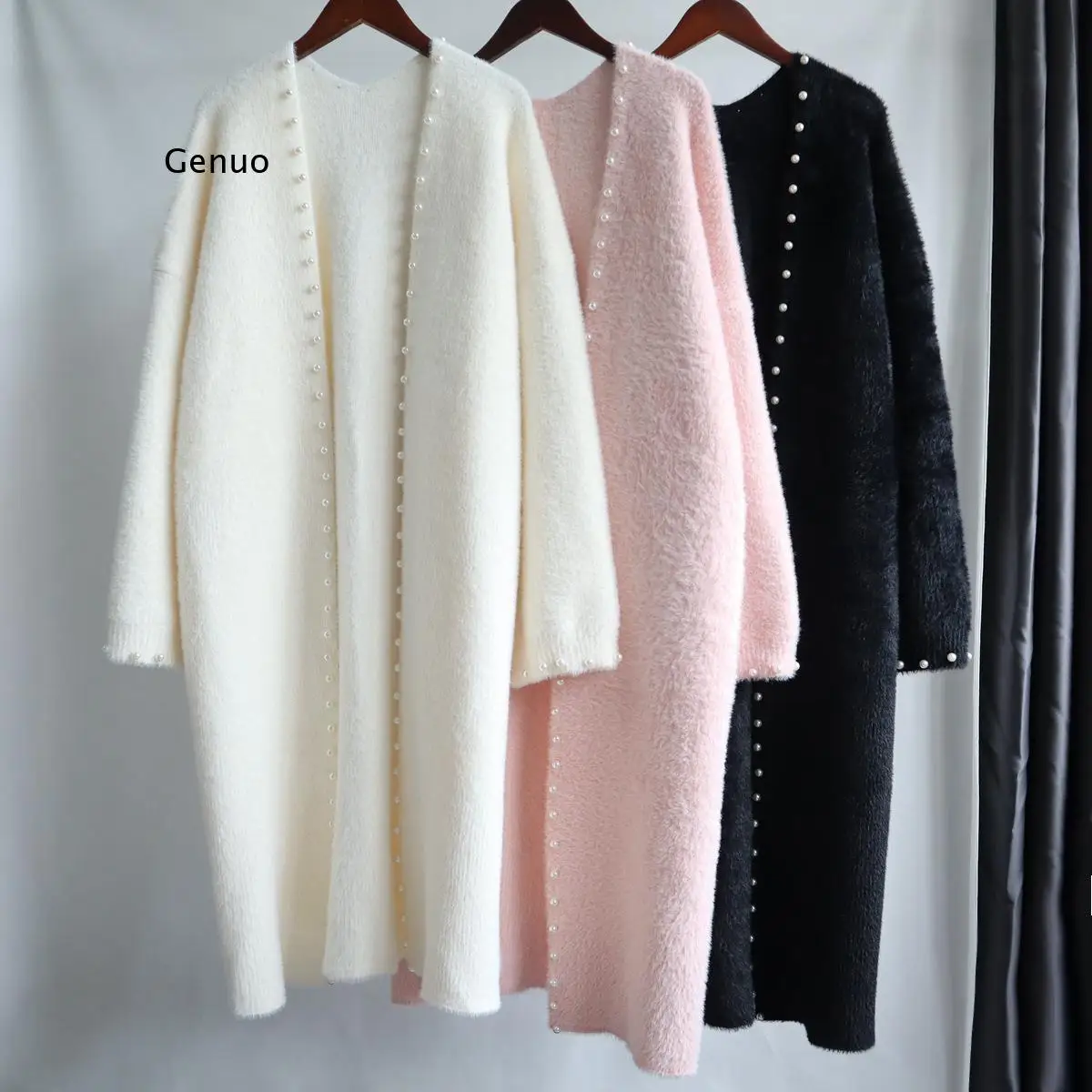 

Зимний длинный свитер, кардиганы, Женский Свитер оверсайз с рукавами-фонариками и открытым стежком 2021, дешевая одежда, женское вязаное пальто