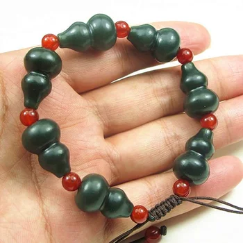 

Genunine hetian green jade bracelets bangle hand-carved gourd jadite jade bracelet jade jewelry real jade bracelets bangle