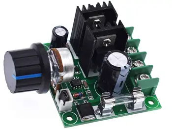 

12V-40V 32V 10A Auto PWM DC Motor Speed Controller Regulator Governor with Knob Switch Volt Regulator Dimmer 400W Board Module