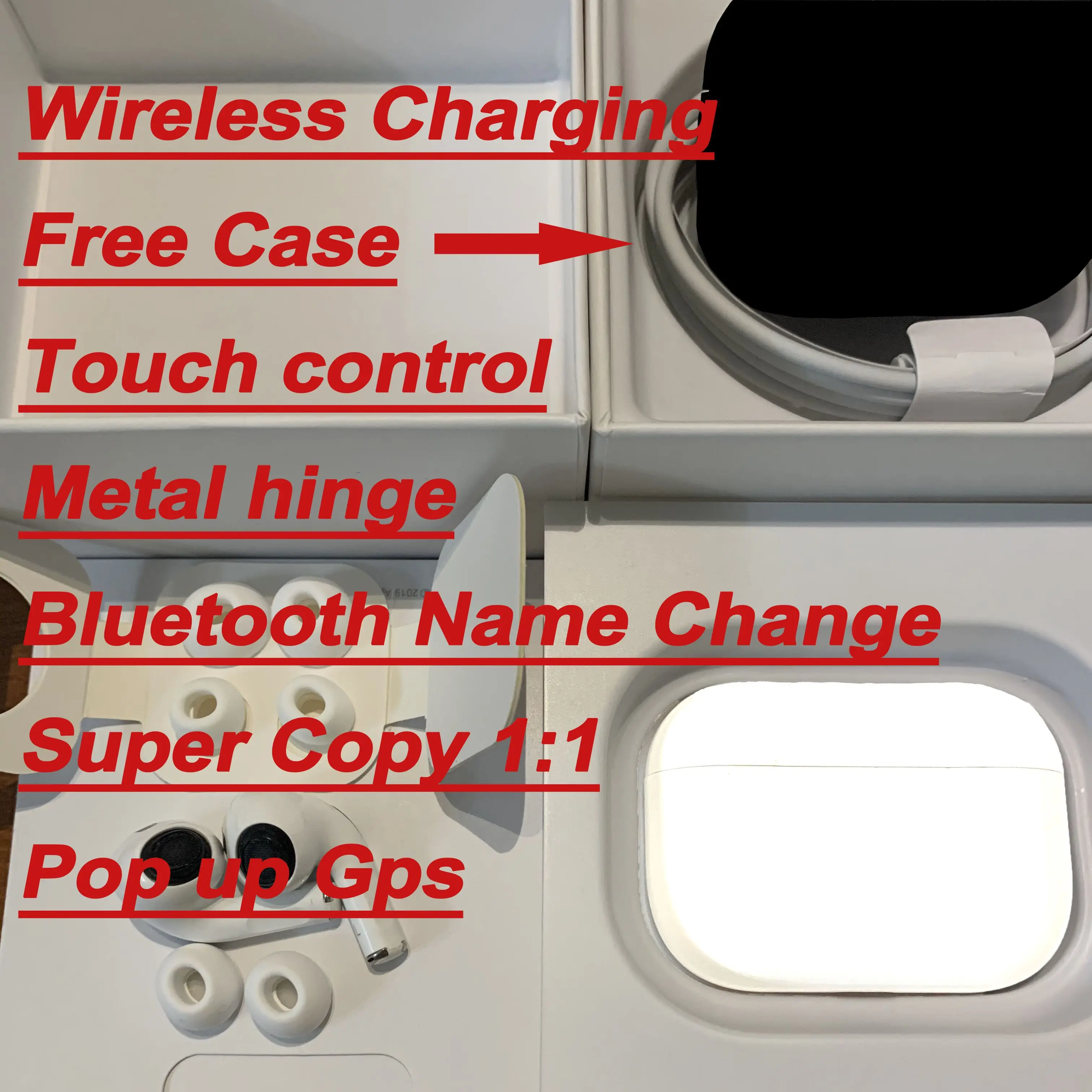 

Airpodding Pro3 Bluetooth Earphone Wireless Earbuds Noise Reduction Headphone with mic Sport Headset for Android IOS Smart Phone