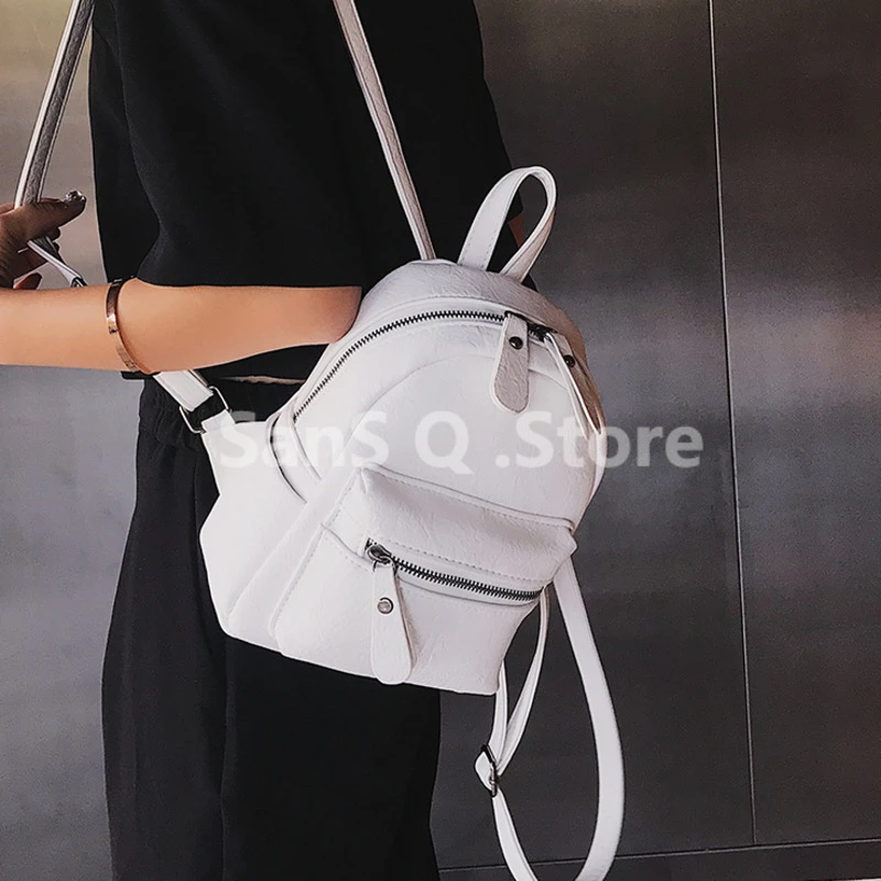 Mini Mochila pequeña piel sintética para de hombro, A la moda, para adolescentes|Mochilas| - AliExpress