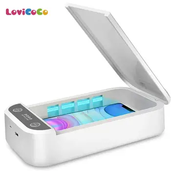 

UV Lights Cell Phone Sterilizer and USB Charger Portable Smart Phone Sterilizer Cleaner Aromatherapy Function for iPhone Android