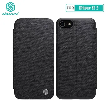 

For iPhone SE 2020 Case NILLKIN PU Leather Flip Cover + PC Back Cover Case for iPhone 8 7 SE 2
