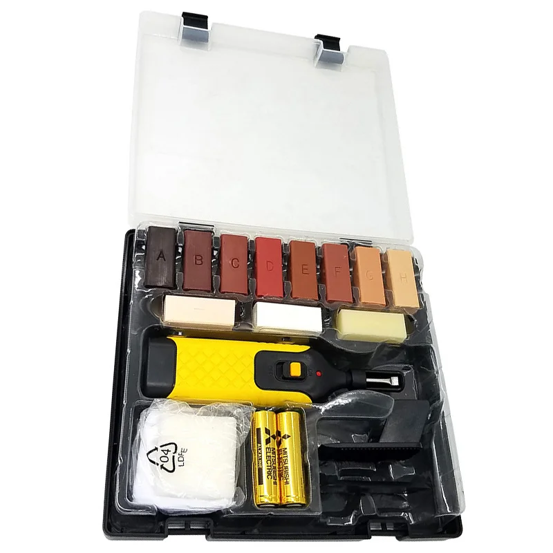 

Floor Repair Kit 11 Color Wax Blocks for Repair Damaged Laminated Flooring Kitchen Worktops