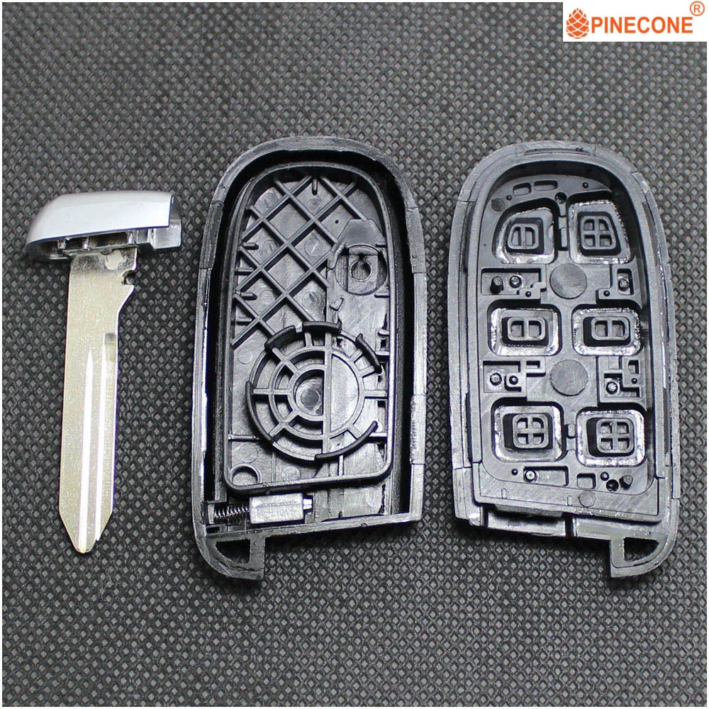 PINECONE для Chrysler Dodge Journey 2011 2012 2013 БЕСКЛЮЧЕВОЙ вход 2 кнопки Замена Автомобильный смарт ключ-Брелок чехол