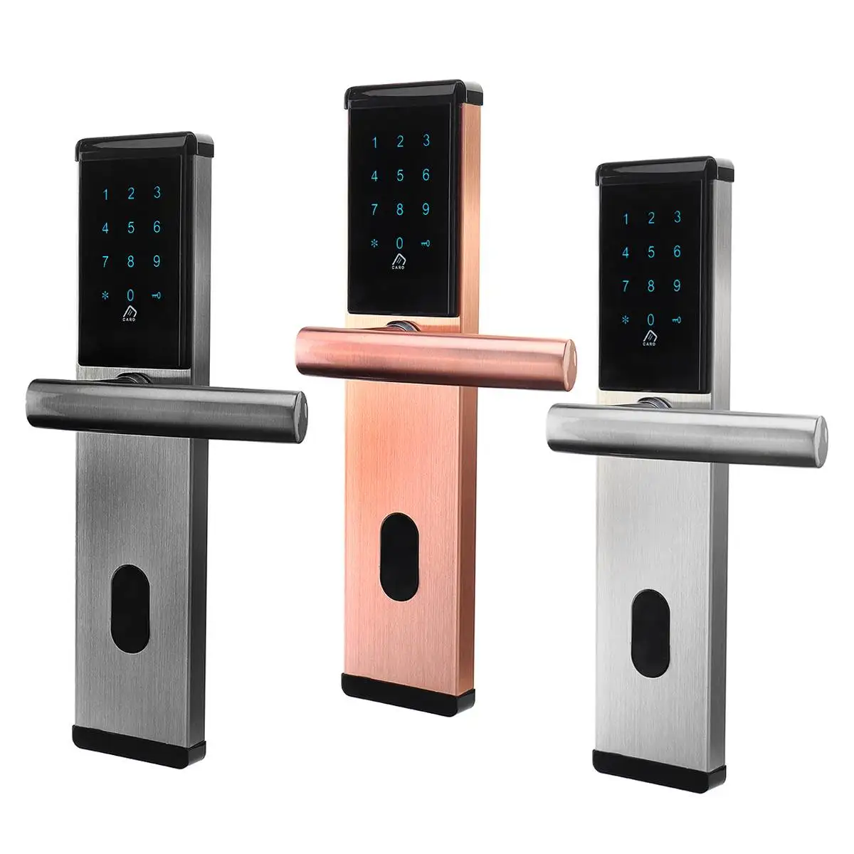 

Smart Electronic Door Lock Touch Screen Password Anti Theft Card Lock Home Office Security Hotel Apartment Access Control