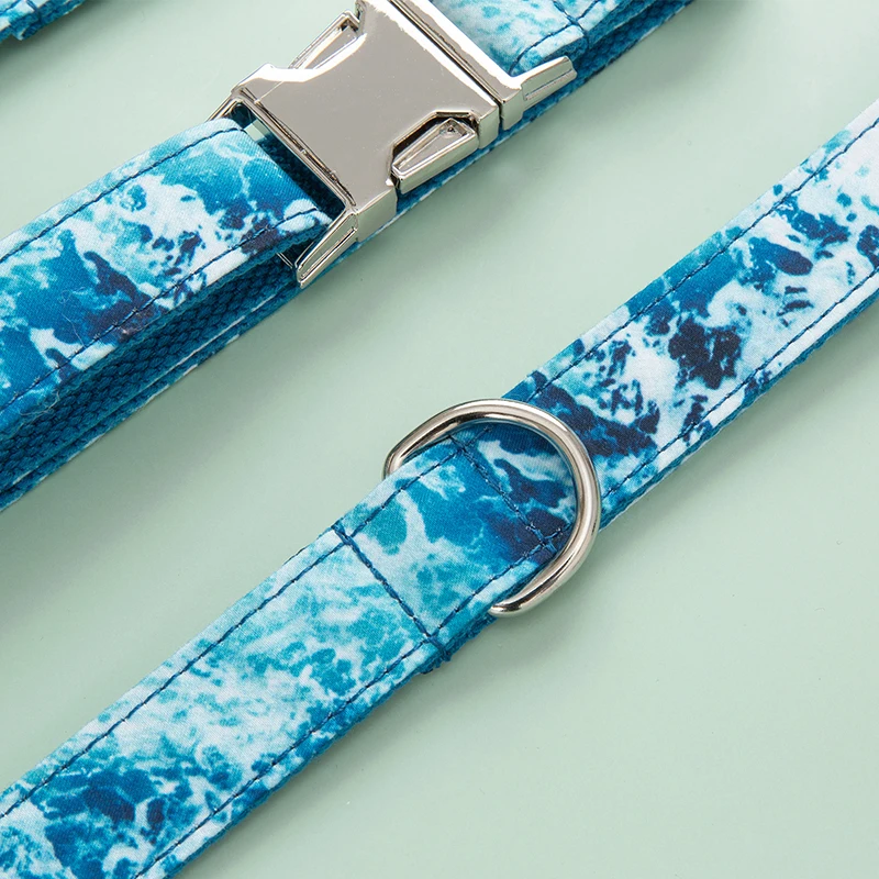 Ошейник и поводок для собак с галстуком бабочкой больших маленьких хлопковый