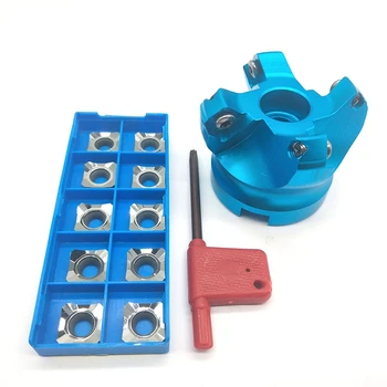 

AL KM12-63-22-4F Insert Indexable Face Milling Cutter End Mill +10Pcs SEHT1204AFFN-X83 H01