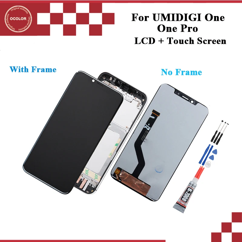 ЖК дисплей и сенсорный экран ocolor для UMI One Pro с рамкой 5 9 дюйма аксессуары телефонов