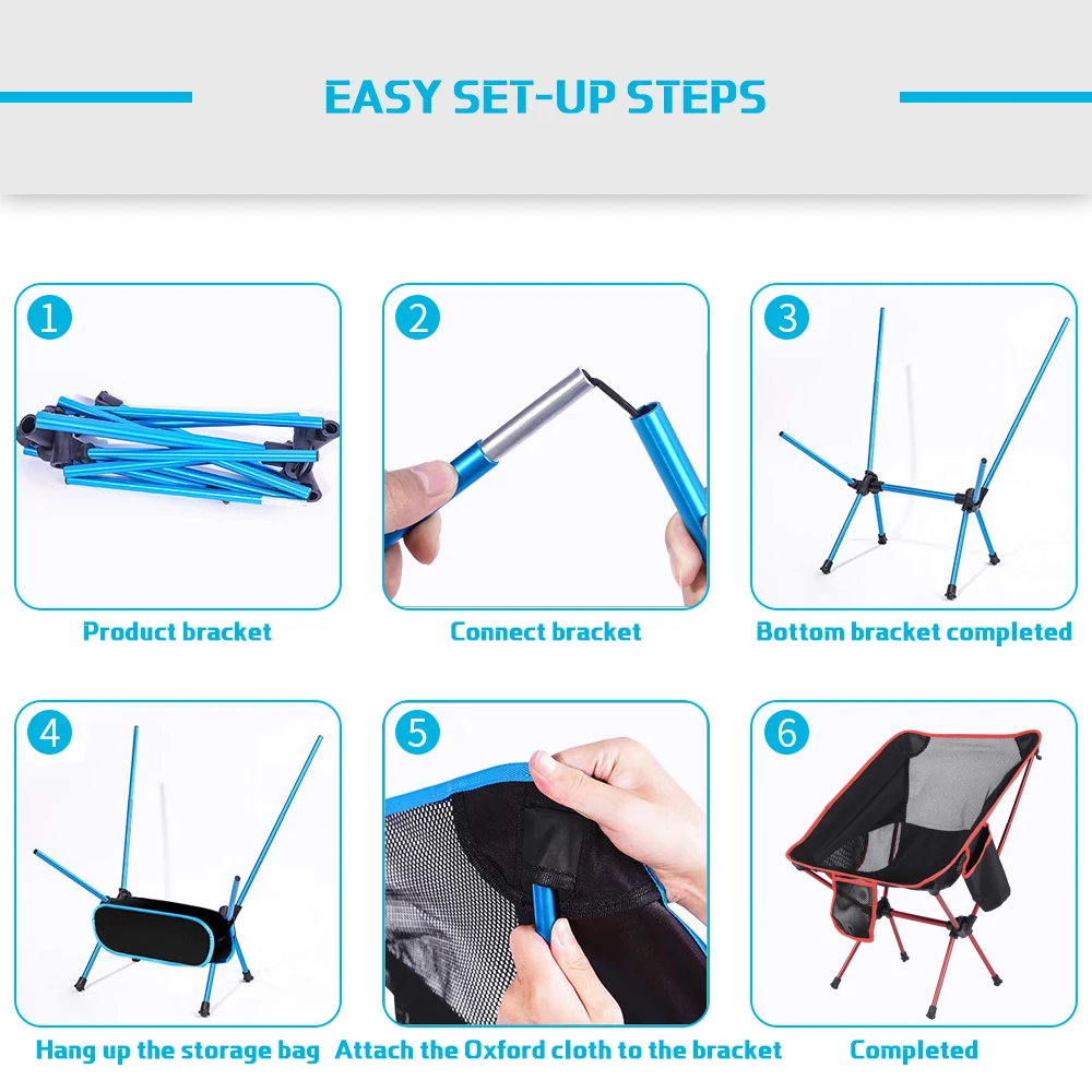 Camping Chair Portable Folding Lightweight Beach Seat Stool Heavy Duty Fishing Hiking Picnic Garden Home Outdoor Furniture Camping Chair Portable Folding Lightweight Beach Seat Stool Heavy Duty Fishing Hiking Picnic Garden Home Outdoor Furniture