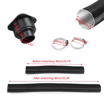 

42mm Car Heater Ducting Pipe Diesel Parking Heater Air Vent Outlet W/Clamps Kits For Webasto Domestic Propex