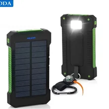 Top Solar Power Bank Waterproof 30000mAh Solar Charger 2 USB Ports External Charger mini Powerbank for Xiaomi iPhone Smartphone