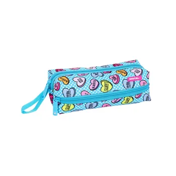 

Cover 3 SAFTA SWEET HEART BLUE zippers