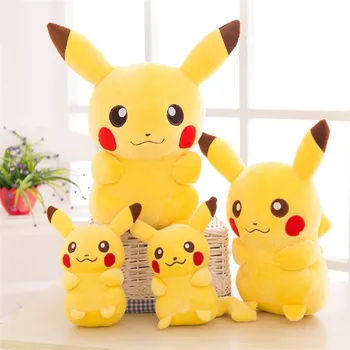 

Smile Pikachu Animal Dolls 20/35/45CM Cute Plush Toys Children Soft PP Cotton Kids As Birthday Christmas Gift