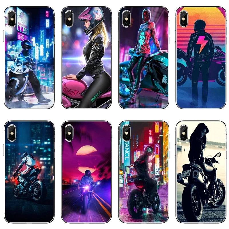Motorcycle boy girl cool street Mobile Phone Case For Huawei P30 P20 Pro P10 P9 P8 Lite Y5 Y6 Y7 Y9 P Smart Plus 2018 2019 | Мобильные