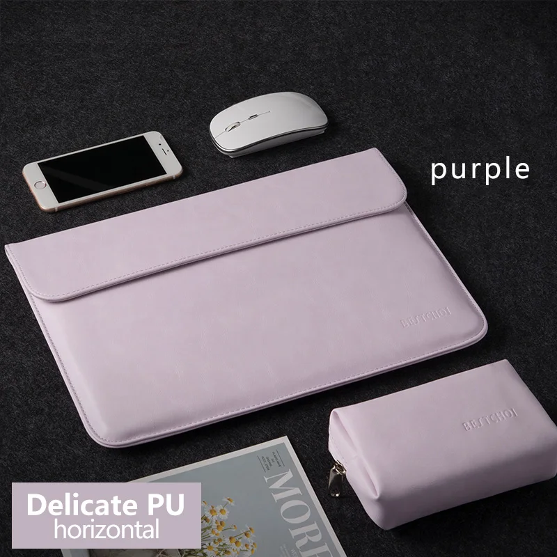 H Purple PU Чехол для ноутбука microsoft Surface Pro 6, чехол для ноутбука Surface, сумка для ноутбука Surface Pro 34567 с мешком питания - Цвет: H Purple PU