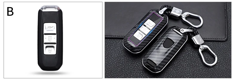 Carbon Fiber Car Smart Key Cover Case For Baojun 510 560 360 730 630 610 310 E100 310W 530 Protect Shell Fob Accessories -