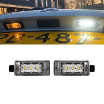 

2Pcs/Set LED Number License Plate Lights For Peugeot 207 CC 308 MK2 2008 208 For Citroen C5 II RD 08-