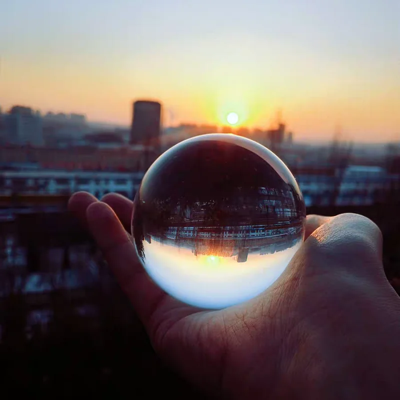 Wedding Photosphere Props 40Mm Family Wedding Decoration Photosphere Photography Props and Gifts Transparent Glass Crystal Ball Tabletop Hanging Crafts
