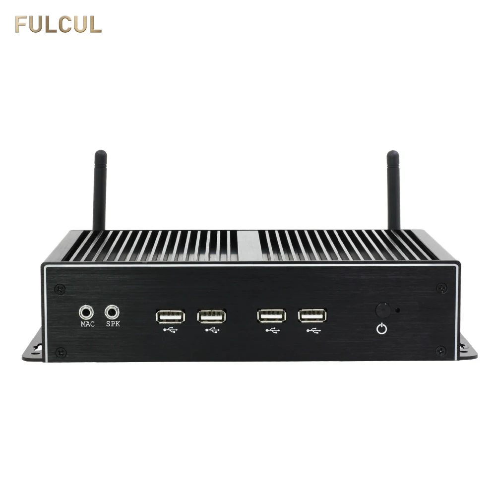 Мини-ПК промышленный безвентиляторный ComCore i7 5500U 2 * Intel Gigabit Lans 6 RS232 8 USB Micro Desktop HDMI