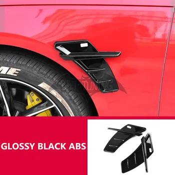

Universal ABT Style Fender Trim For AUDl A3 8V A4 B9 A5 A6 A7 A8 Gloss Black ABS Side Air Fender Vent Stickers Car Accessories
