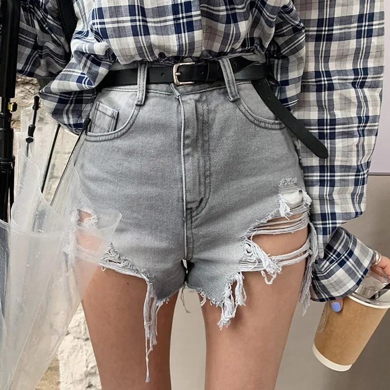 New Women Summer Red Plaid Shorts Sexy High Waist Overalls Female Casual Fashion All-Match Shorts Gothic Girls 2021 Streetwear keiki kona shorts