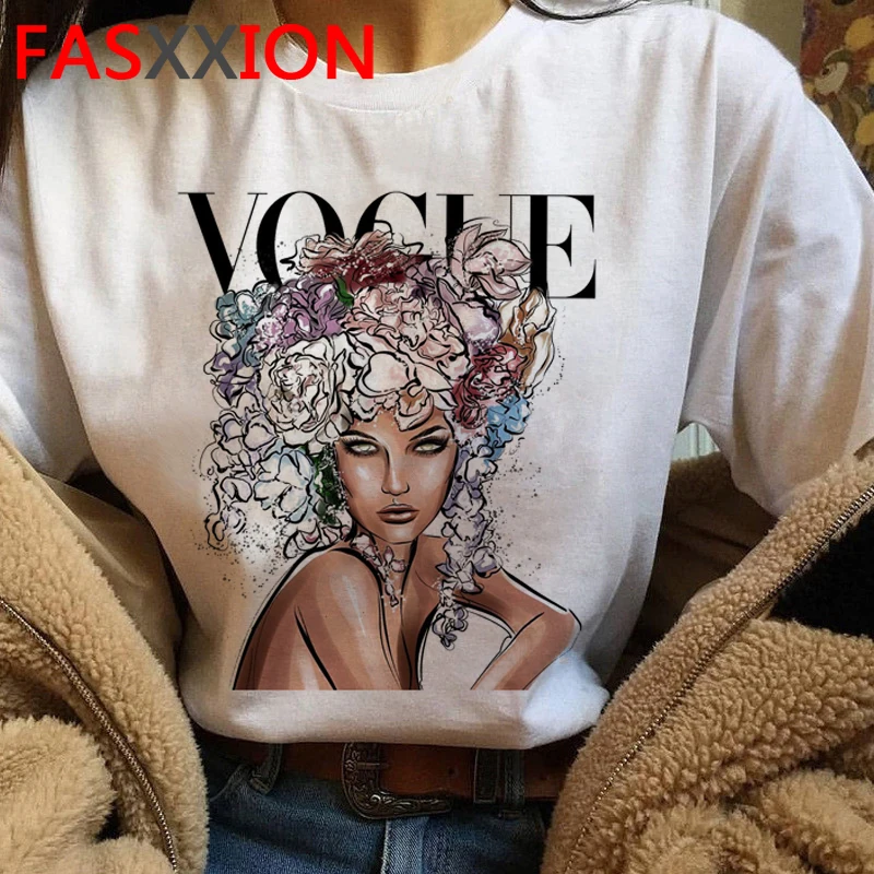 Vogue Harajuku Graphic Streetwear T Shirt Women Ullzang Funny Cartoon T-shirt Fashion Graphic Anime Tshirt 90s Top Tees Female