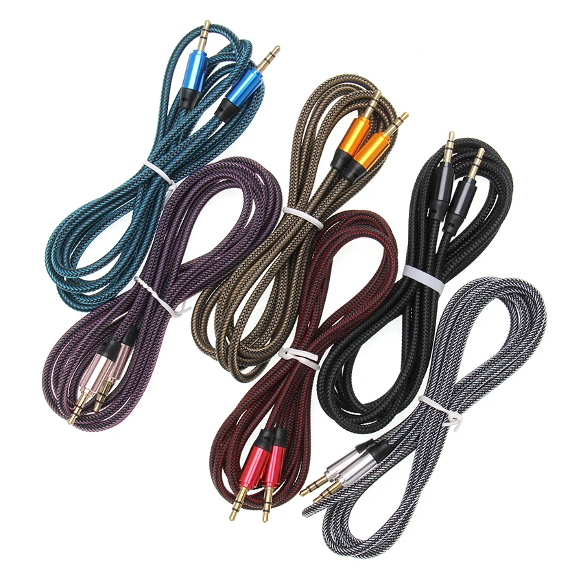 Audio Aux Cable 3 5mm to 3 5mm Jack Speaker Line 1 8m for Car Headphone PC iPhone Samsung AUX Cord