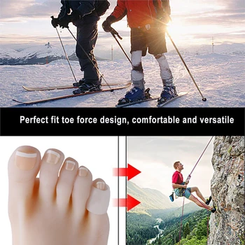 

1/3Pairs White Silica Gel Waterproof Hydrogels Toe Protector Anti-wearing Toe Corrector Separator Relief Sleeves Foot Care Tool