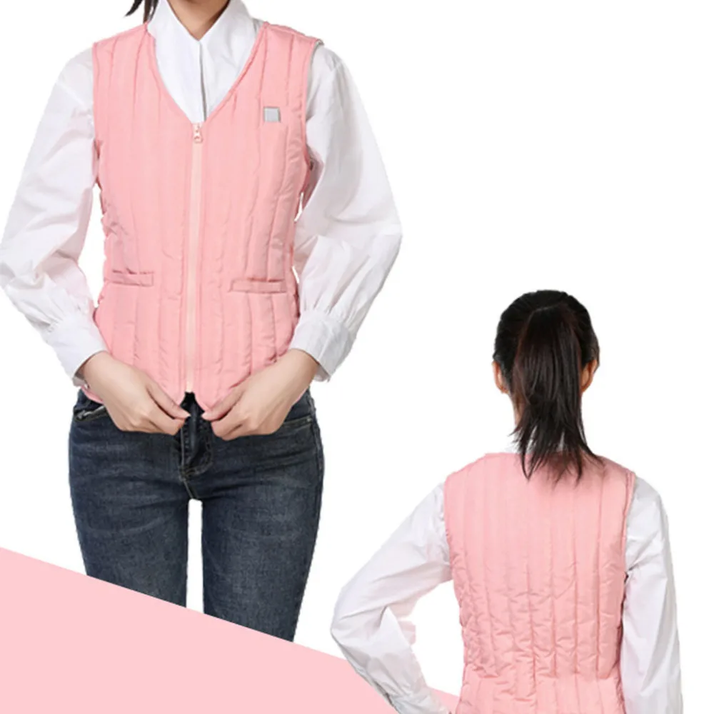 Men And Women Sleeveless Pocket Vest With Wool Hooded Winter Loose Vest #4D03 (16)