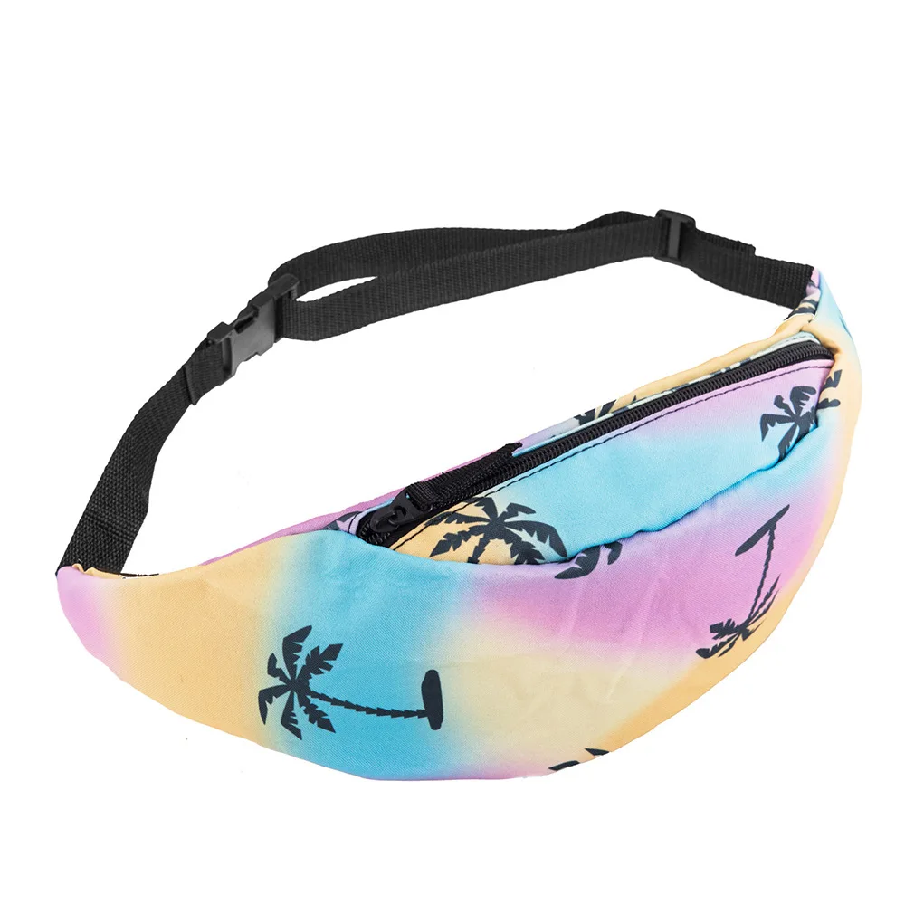 

Zohra AliExpress Amazon Sports Waist Pack 3D Digital Printing Color Palm Shoulder Bag Customizable Cross Border Bag