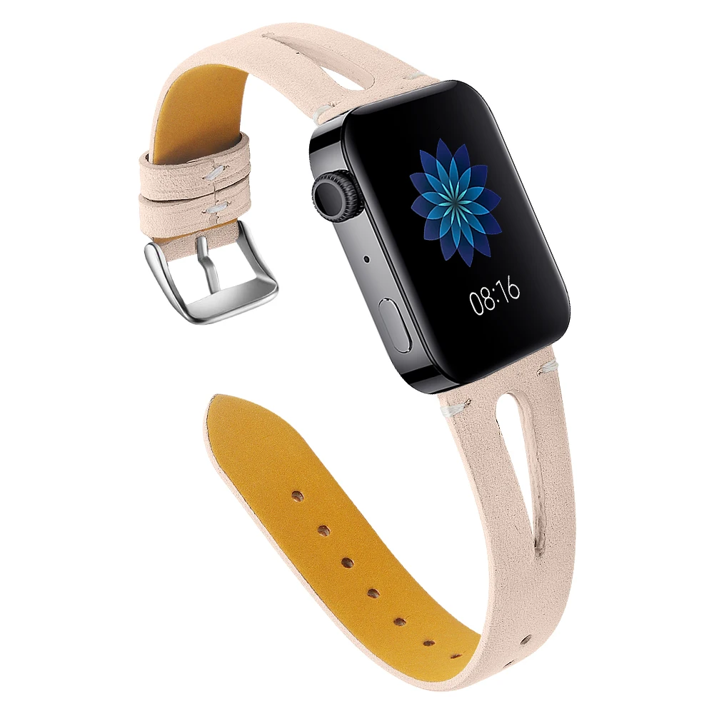 

For Xiaomi Mi Band Smart Watchbands Leather Watch Strap Hollow Multicolor Personality Replacement Bracelet For Xiaomi Mi Band