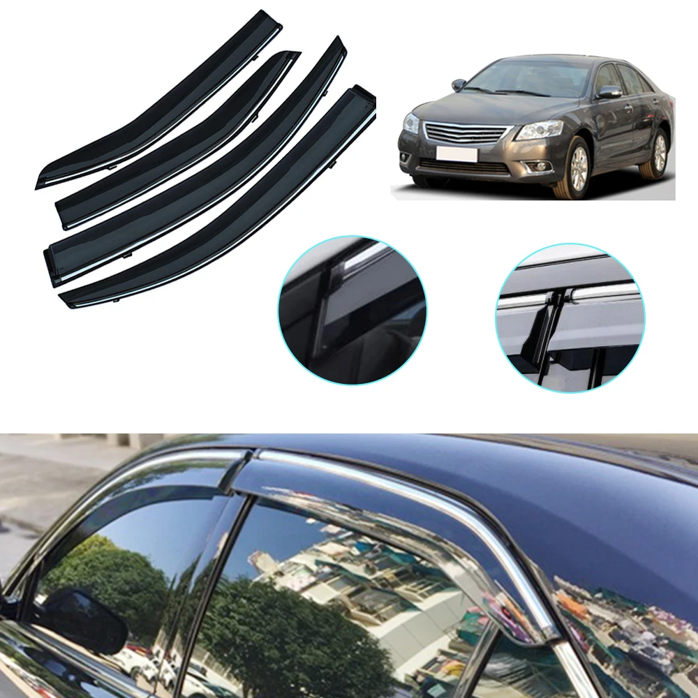 Déflecteurs de fenêtre pour Toyota Camry, V40, XV50, XV70, décoration de  style de voiture, pare-vent, pare-pluie, couverture, 4 pièces - AliExpress