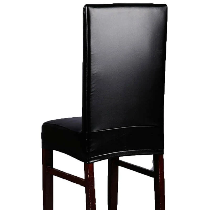 Эластичный Чехол для стула, полный Чехол, растягивающееся обеденное кресло, диване, отель, свадьба, из искусственной кожи, протектор стола, дивана, льняное украшение
