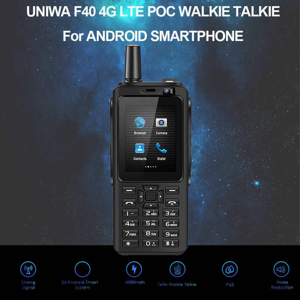 Смартфон оптом UNIWA F40 Zello рация 4G смартфон водонепроницаемый IP65 прочный мобильный телефон лучший подарок