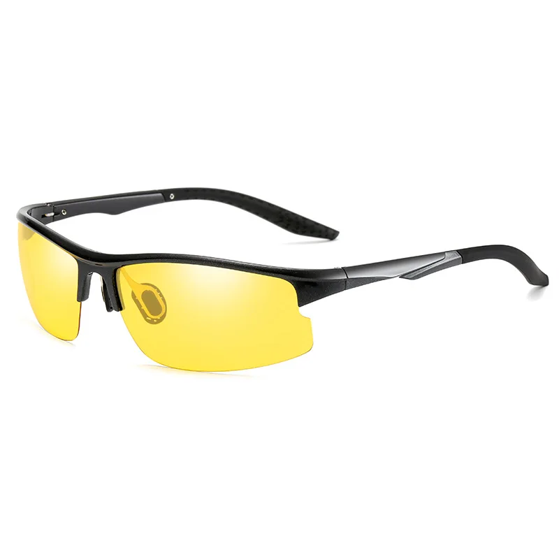 C5 black yellow HBK TR90 спортивные солнцезащитные очки мужские для вождения TAC поляризованные линзы пластиковые мужские прямоугольные солнцезащитные очки уличные очки для рыбалки UV400 - Цвет линз: C5 black yellow