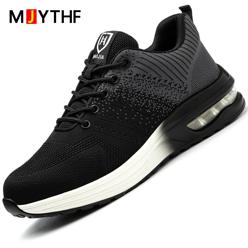 Fashion Safety Shoes Men Boots Steel Toe Shoes Men Puncture-Proof Work Sneakers Male Work Boots Indestructible Footwear safety shoes men shoes