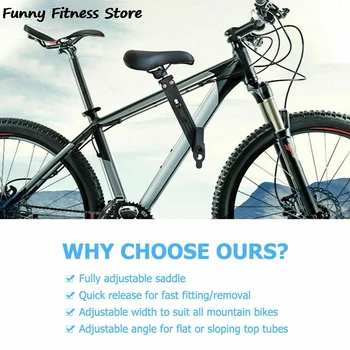 

Mountain Bike Seat for Kids Children Comfortable Cycling Seat Cushion Pad Detachable Bicycle Saddle Seat Front Mounted Part