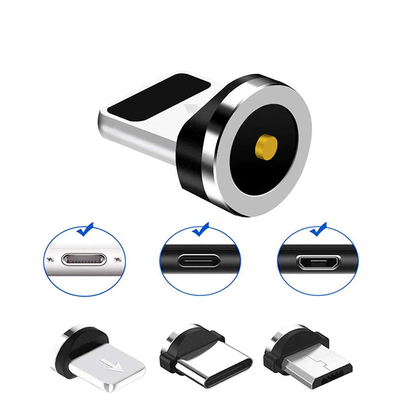 Универсальный Магнитный кабель штекер Micro USB Type C 8 контактный разъем для быстрой