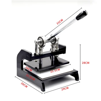 

Double Wheel Hand Leather Cutting Machine Manual Press Machine BateRpak Photo Paper PVC Sheet Mold Cutter Leather Die Cut