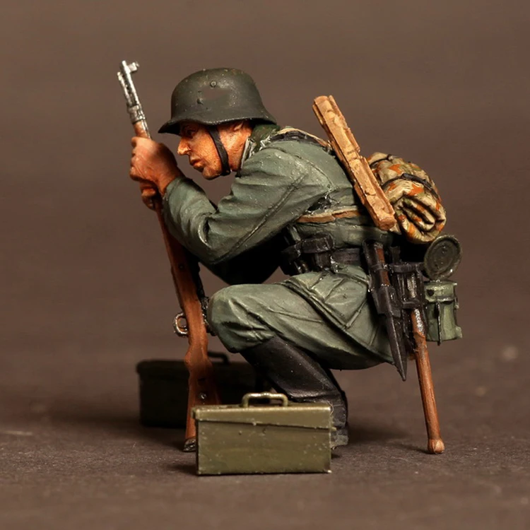 1/35 шкала Неокрашенная резиновая фигурка для инструктажа перед атакой 6 фигурок GK фигурка