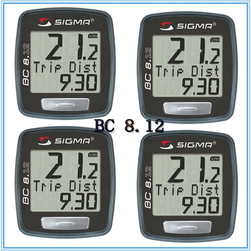 

Germany Sigma Bc8. 12 Bicycle Speed Meter 8 Feature Speedometer Time Mileage Taximeter