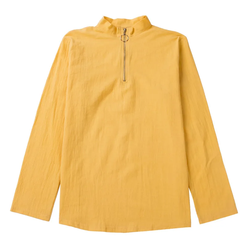 2019 Modis эластичная Мужская футболка с длинным рукавом Тонкий v образный вырез