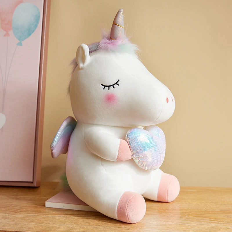 3 35 см милый ангел плюшевая игрушка Единорог Мягкие Kawaii Плюшевые игрушечные единороги для детей креативный подарок на день рождения для влюбленных девочек - Цвет: 3