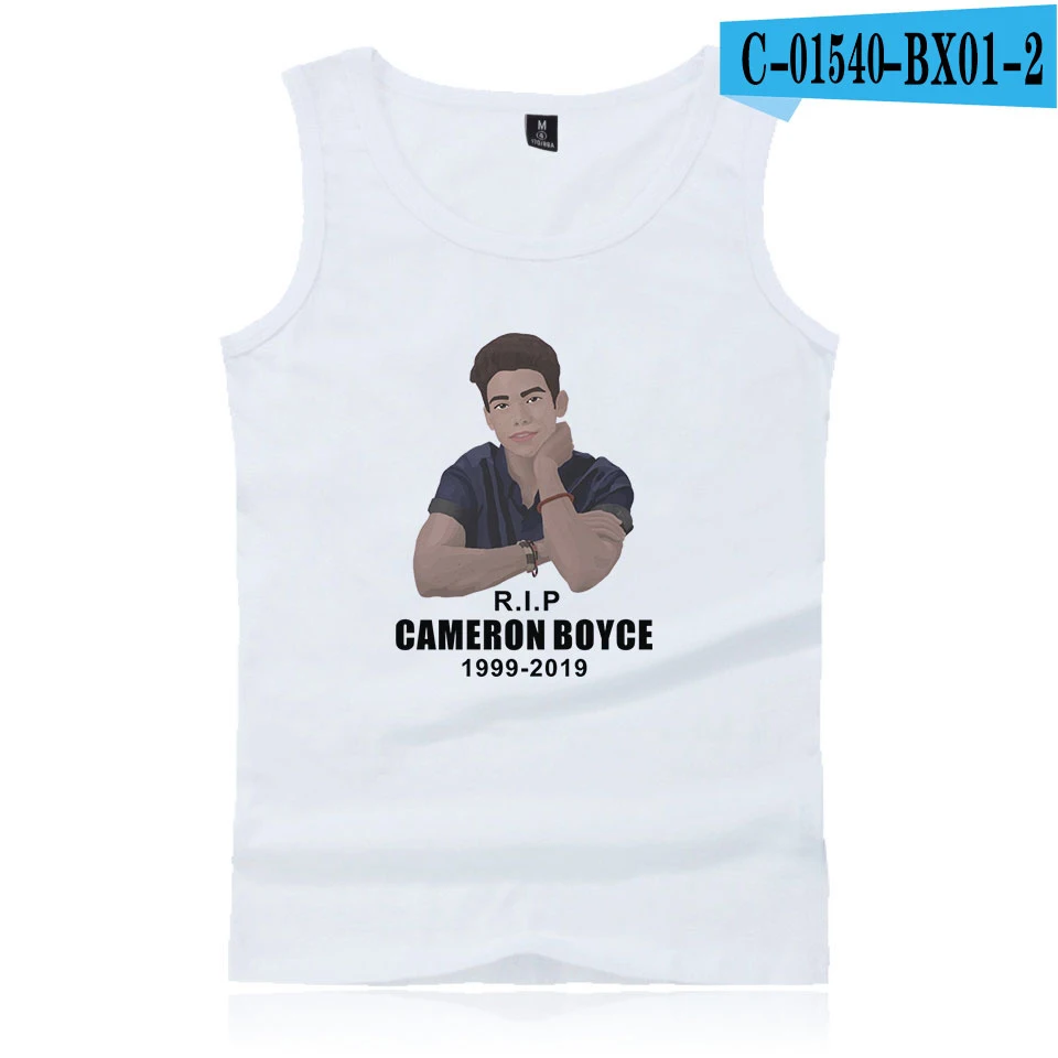 Cameron Boyce, 2D принт, новинка, майка, мужская, хип-хоп, повседневная, модная, летняя, крутая, новинка, мужские футболки, топы - Цвет: White