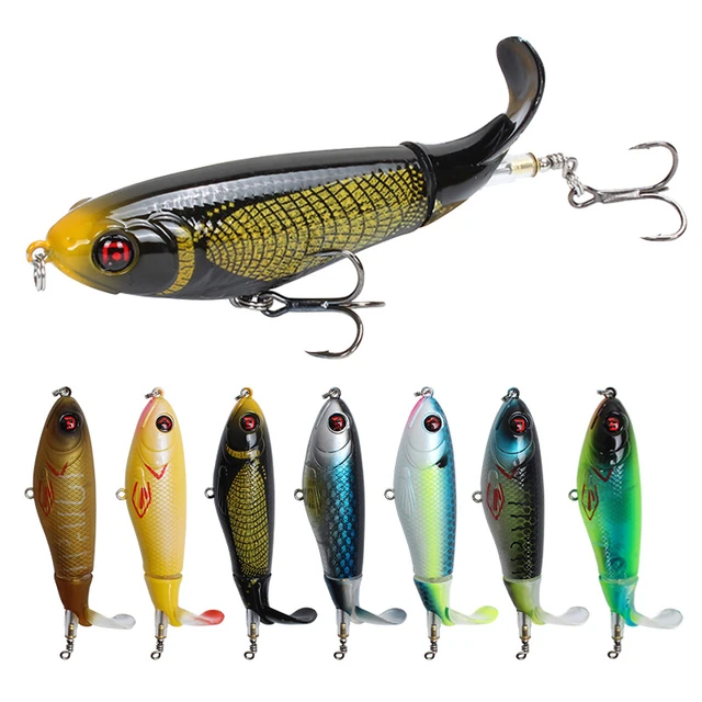 Fishing Wobblers Popper Topwater  Whopper Plopper Topwater Lure - 1pcs  10.5cm 17g - Aliexpress