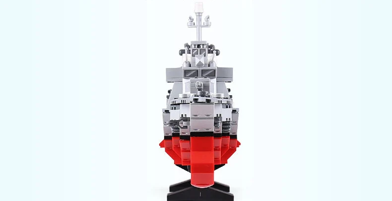 Ww2 современный военный 055 ракетный эсминец batisbricks строительный блок сборка модель кирпича развивающие игрушки коллекция для подарков