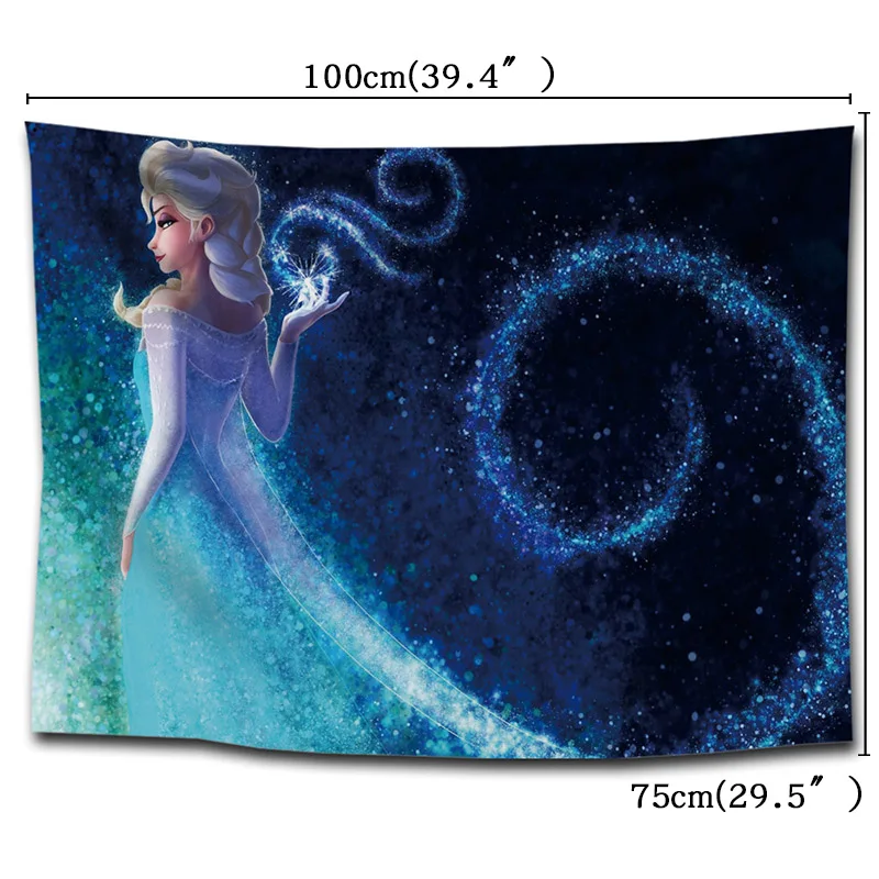 9-style-1pcs Вечерние гобелены с изображением героев мультфильма «Холодное сердце», 75*100 см, эксклюзивные вечерние гобелены для девочек - Цвет: 9-style-1pcs