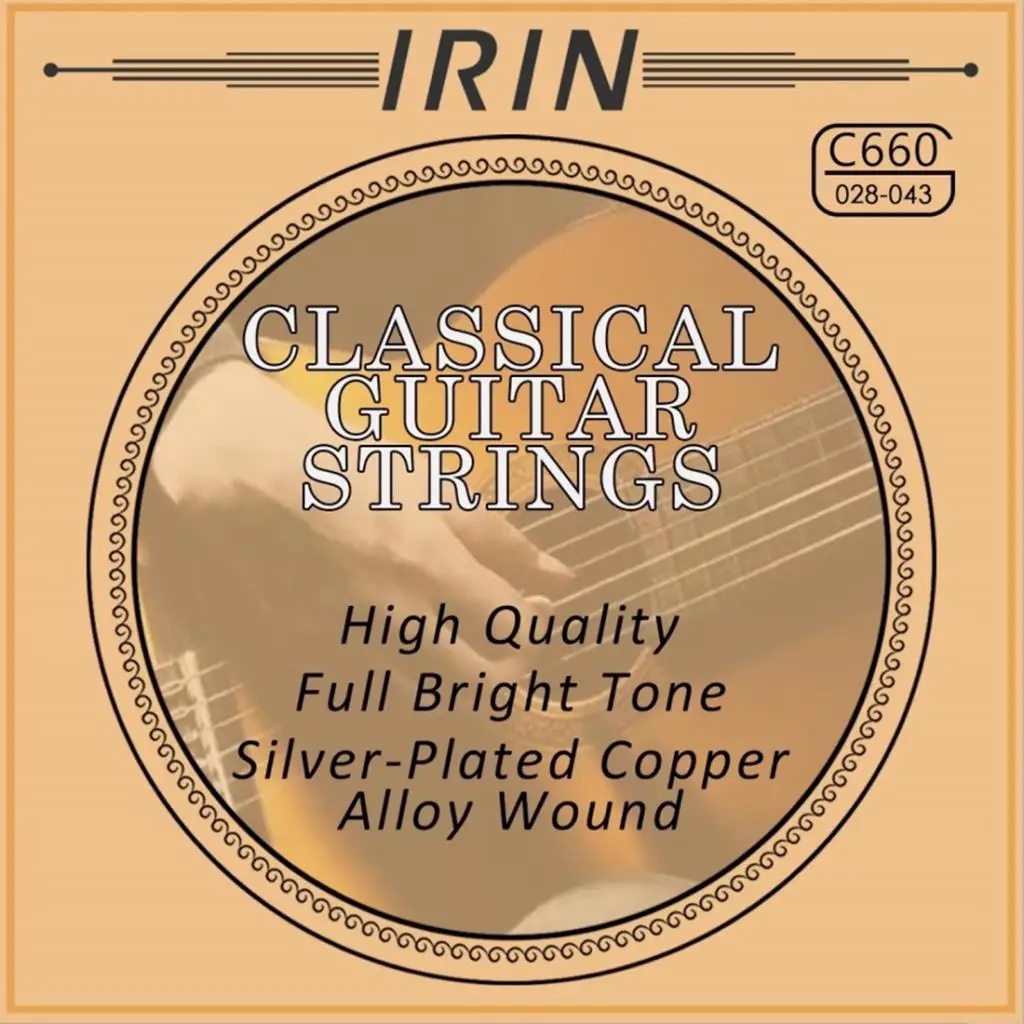 Finest 6pcs Metal Nylon Strings Clear Sound for Classical Guitar Parts