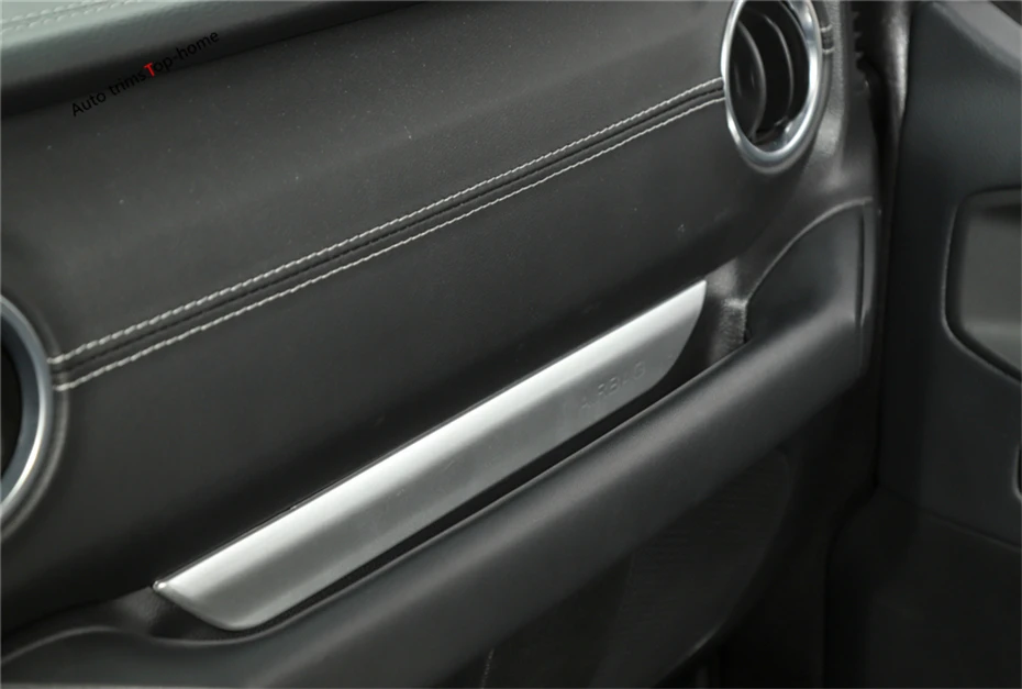 Yimaautotrim Copilot перчатки ручка панель крышка подходит для Jeep Wrangler JL красный/углеродное волокно ABS накладки для интерьера